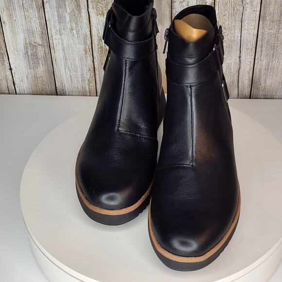 Clarks Women’s Zylah Faye Ankle Boots – Comfort Flatform Leather - Size 8.5 M - Picture 7 of 10